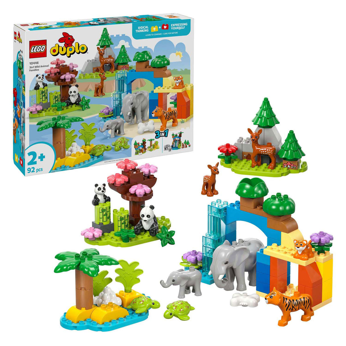 Lego Duplo Town 10446 3-i-1 familier af Wild Dieren