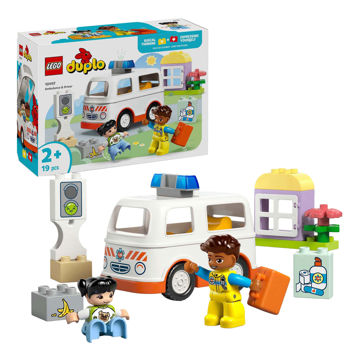 Lego Duplo Town 10447 ambulans med förare