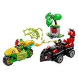 Lego Spidey 11198 Spin and Electro Chase z pojazdami dinozaurów