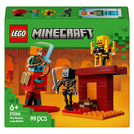 Lego minecraft de lavastrijd in de nether voor kinderen - 21266