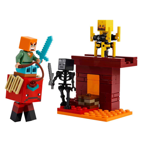 Lego minecraft de lavastrijd in de nether voor kinderen - 21266