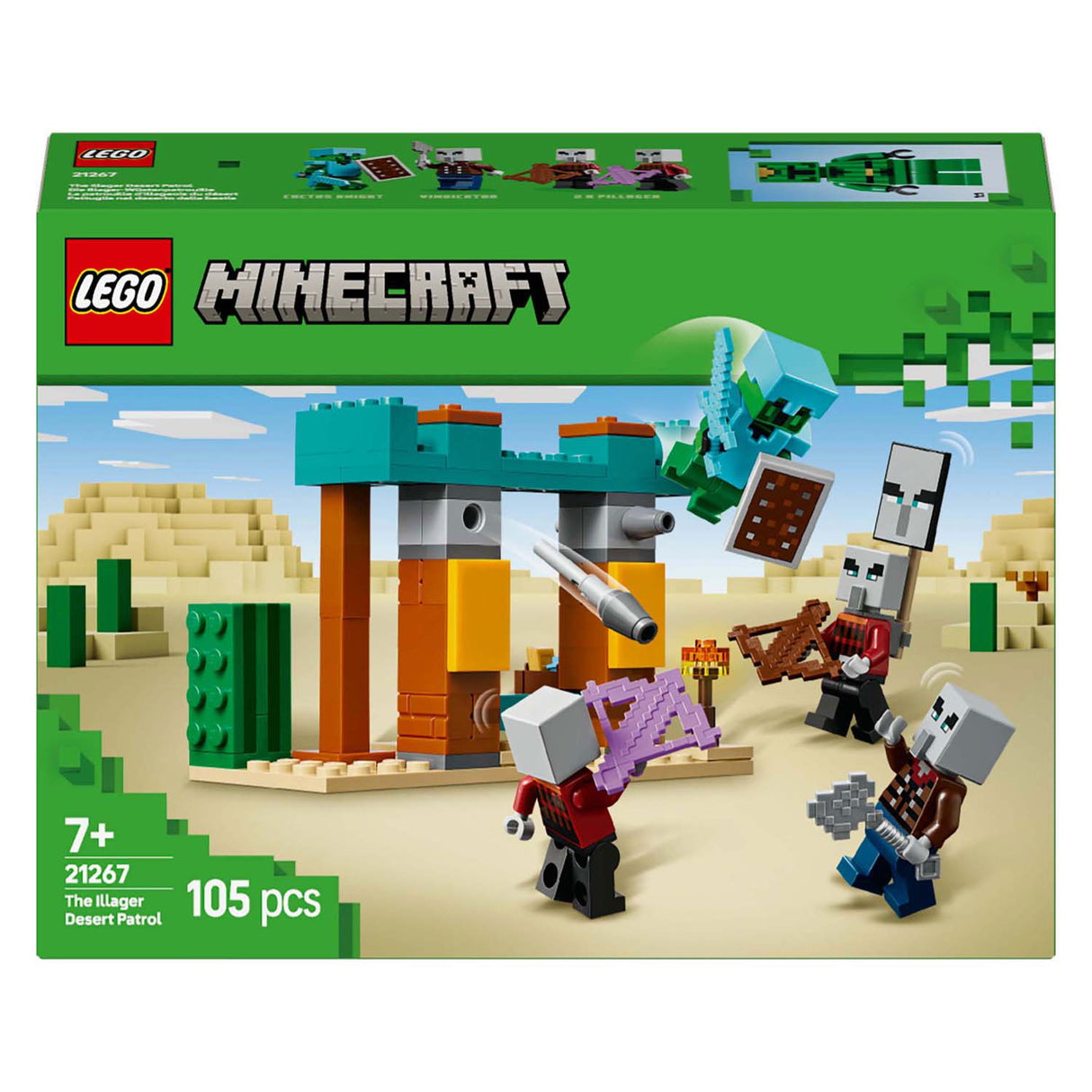 LEGO Minecraft 21267 The illagers in the desert