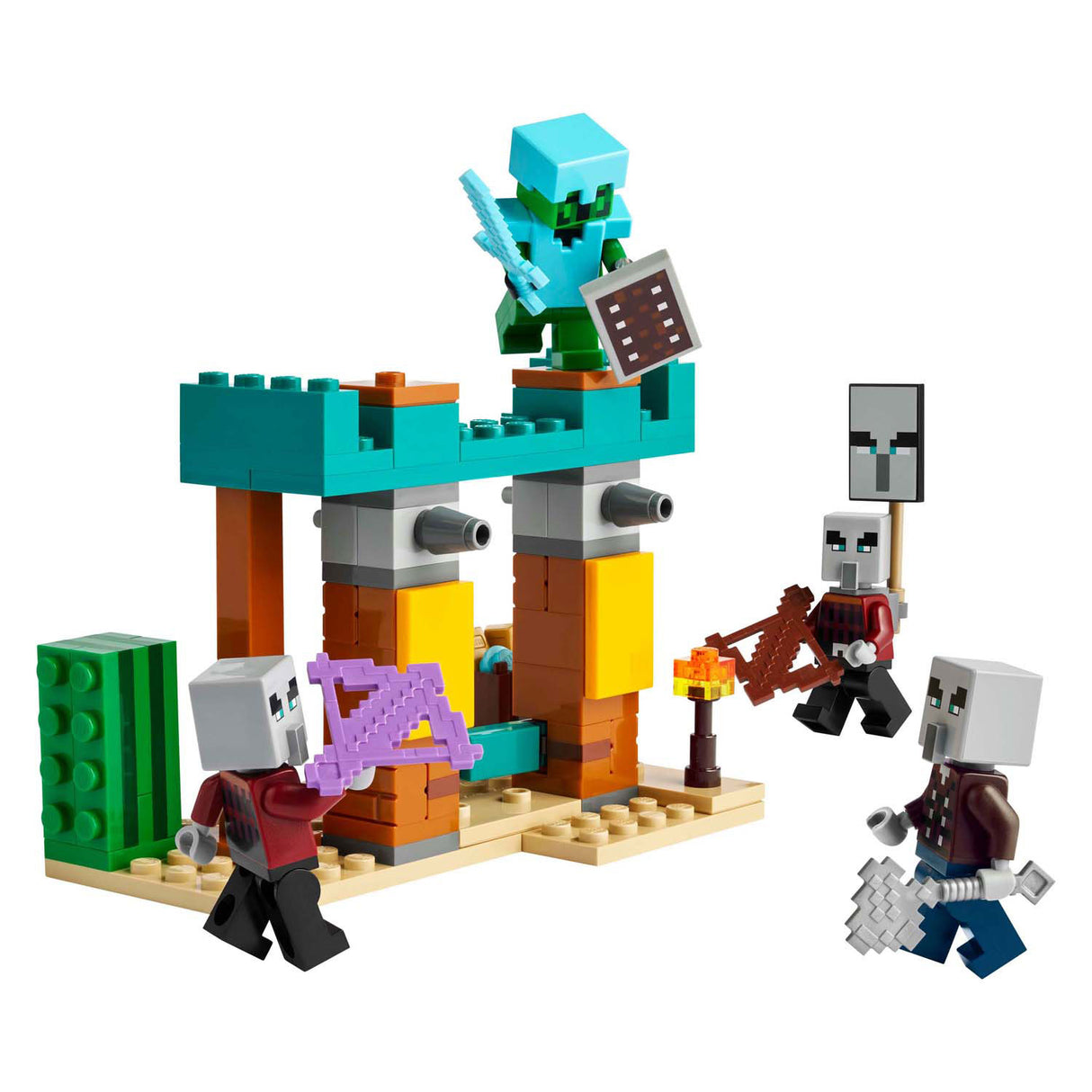 LEGO Minecraft 21267 Les Illagers dans le désert