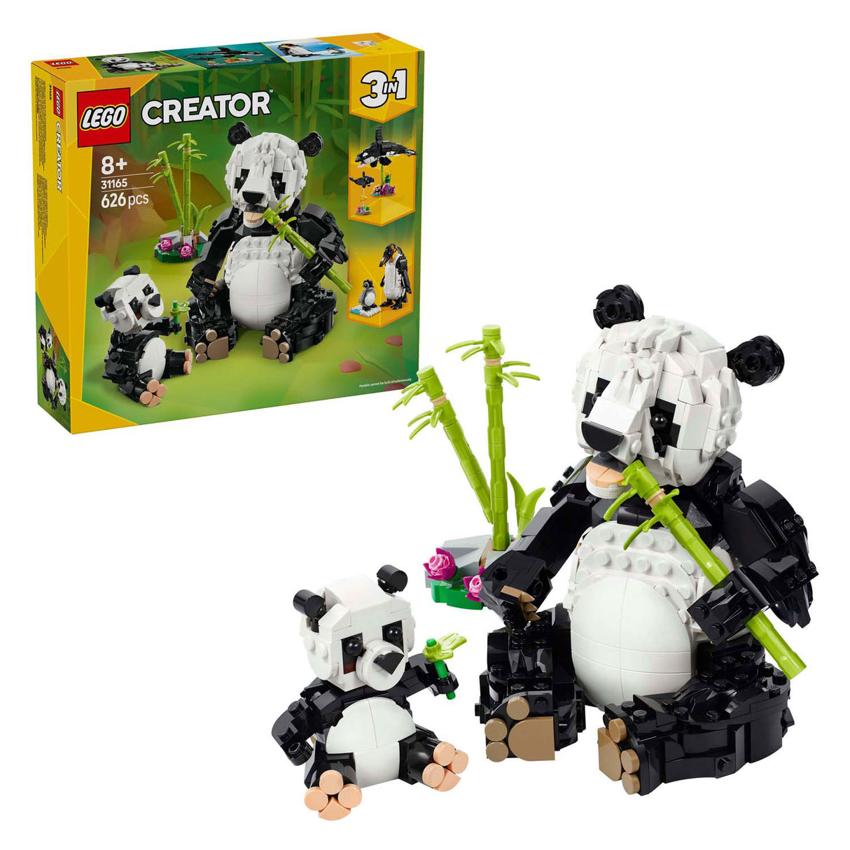 Lego -skaber 31165 vilde dyr: Panda -familie