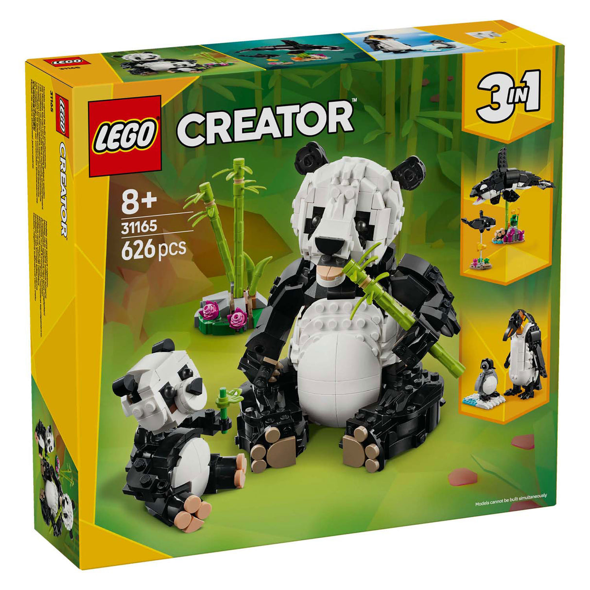 Lego Creator 31165 wëll Déieren: Panda Famill