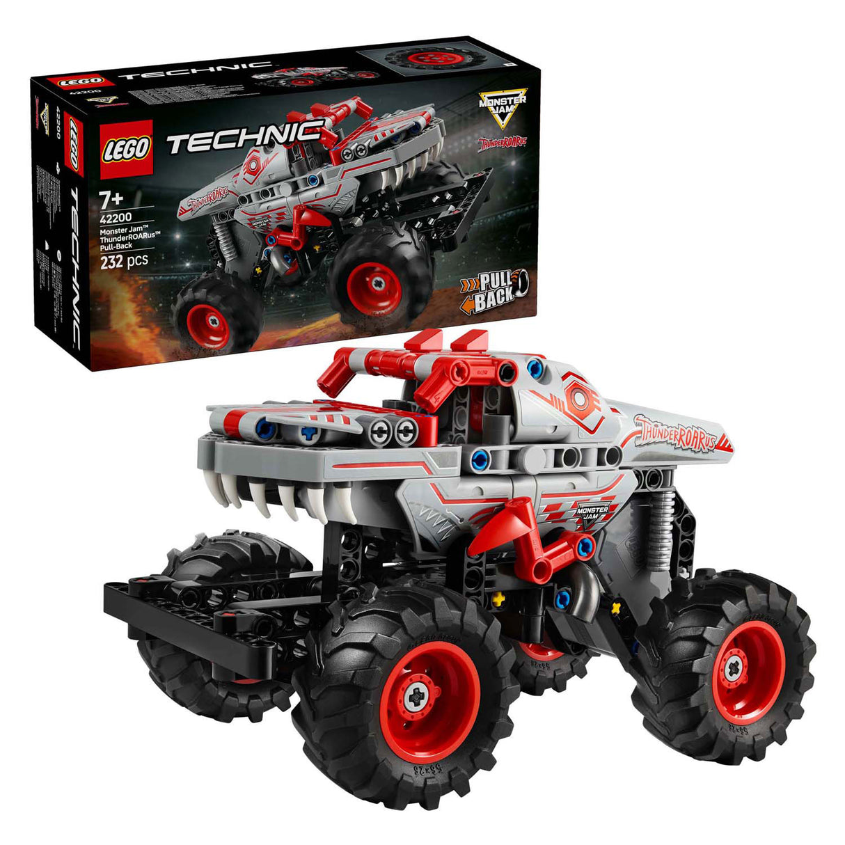 Lego Technic 42200 Monster Jam Thunderroarus tilbagetrækning