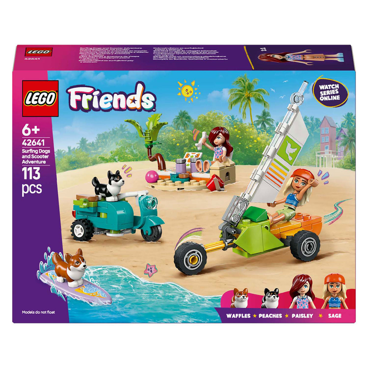 Lego Friends 42641 Surf og Scooter Pleasure med hundene