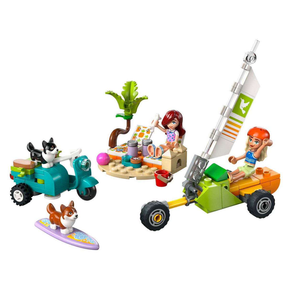 LEGO Friends 42641 Surf et Scooter Pleasure avec les chiens