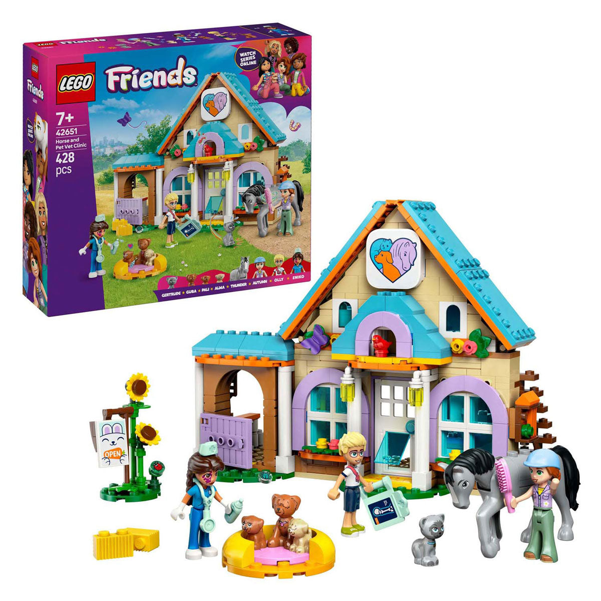 LEGO Friends 42651 Clinica veterinaria per cavalli e animali domestici