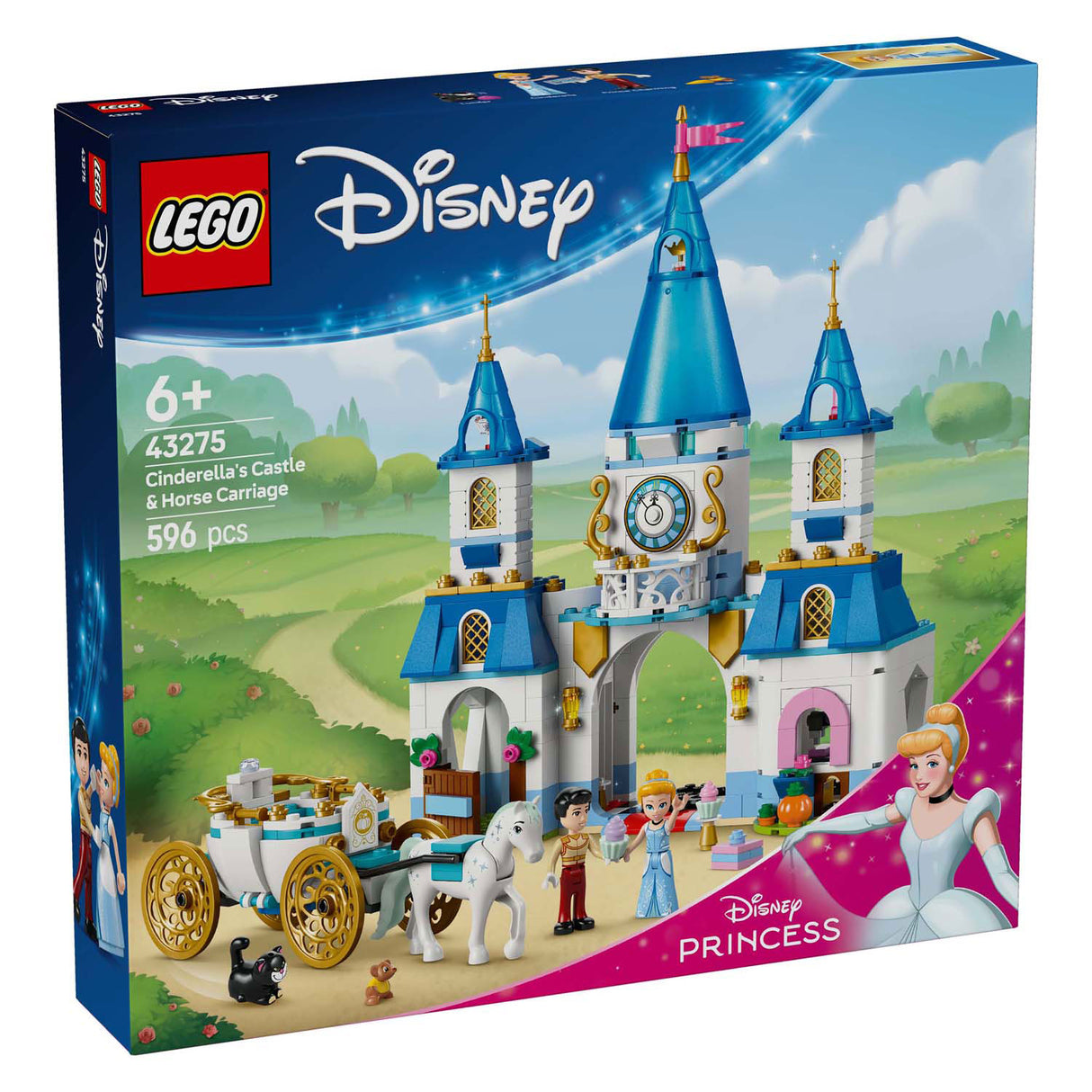 Lego Disney Princess 43275 Askepott Castle and Horse Coach