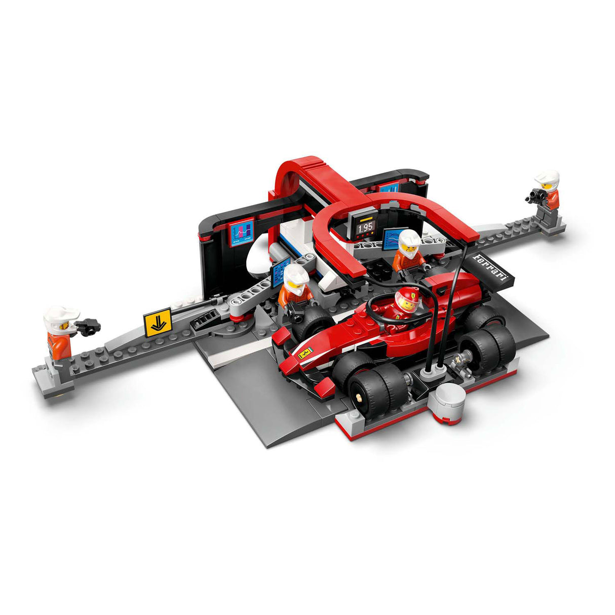 Lego City 60443 F1 Pitstop und Pitcrew mit Ferrari Auto