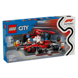 Lego City 60443 F1 Pitstop och Pitcrew med Ferrari Auto