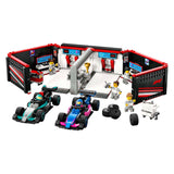 Lego city 60444 f1 garage met mercedes-amg en alpine auto's