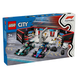 Lego City 60444 F1 Garage mit Mercedes-AMG und alpinen Autos