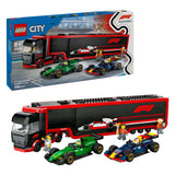 Lego City 60445 F1 Truck s RB20 a AMR24 F1 Cars