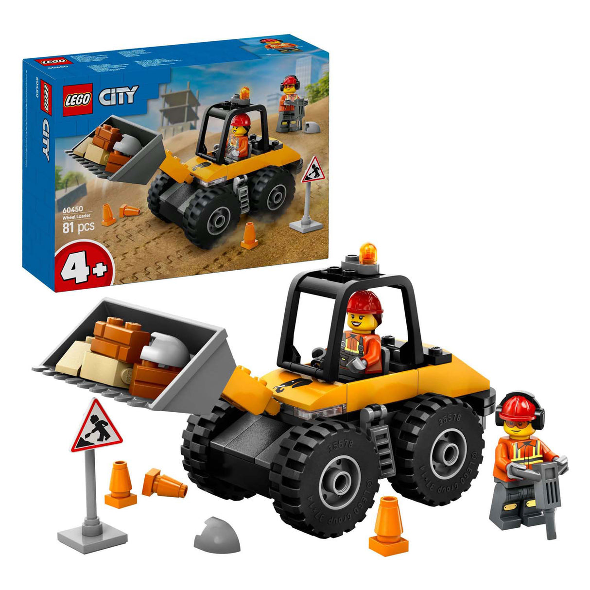 Caricatore di ruote gialle Lego City 60450