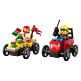 LEGO City 60458 Race Car Pack: Pizza STEM Truck vs. camión de bomberos