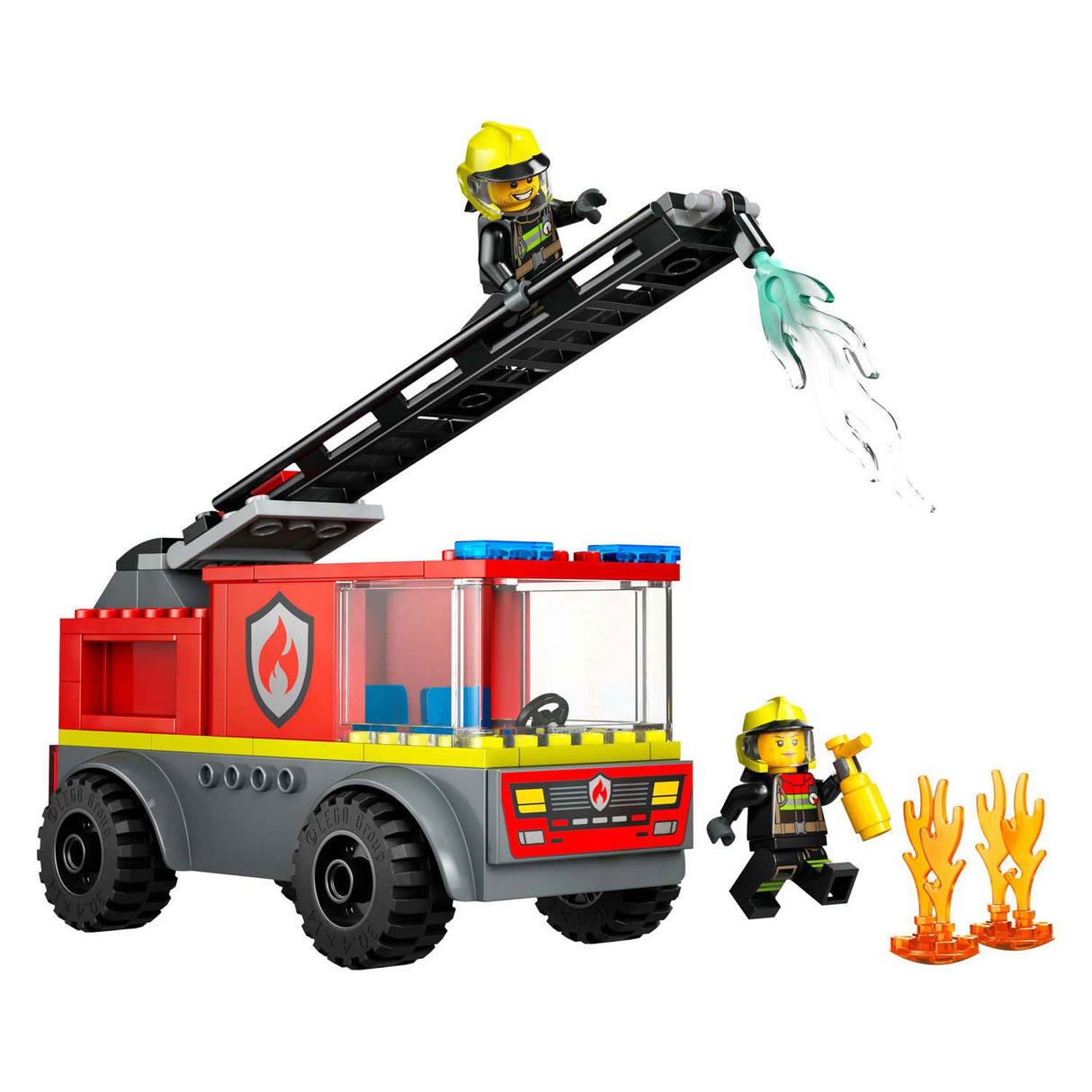 Lego City Fire Brigade Ladder Car with Figures - 60463