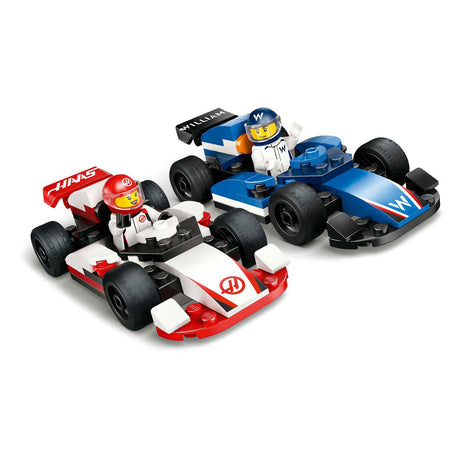 Lego city f1 williams racing en haas f1 racewagens - 60464
