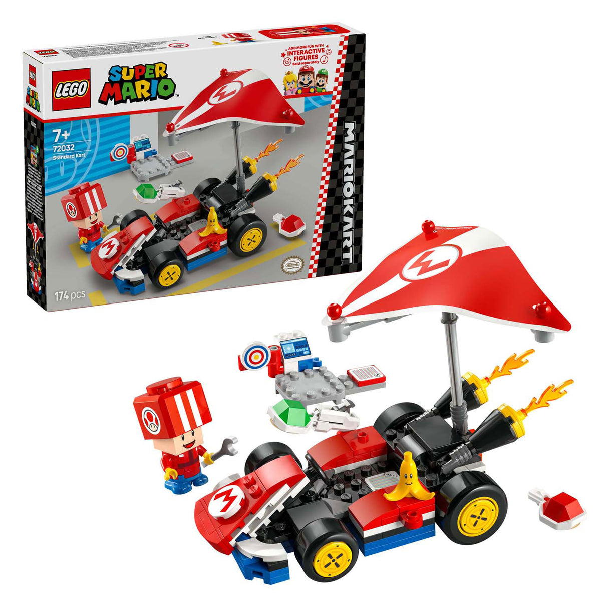 LEGO Super Mario 72032 Mario Kart Standafard Kart