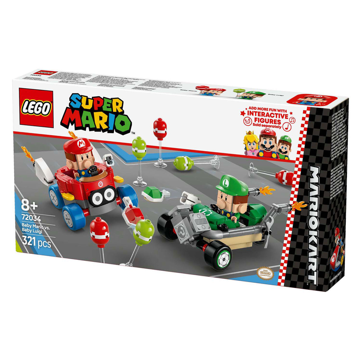 LEGO Super Mario 72034 Mario Kart Baby Mario Vs. Baby Luigi