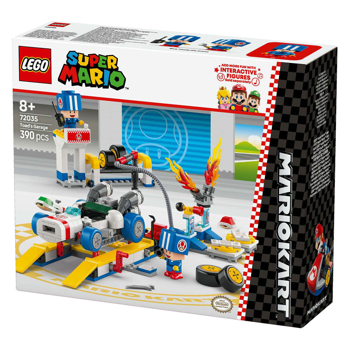 Lego Super Mario 72035 Mario Kart Toads Garáž