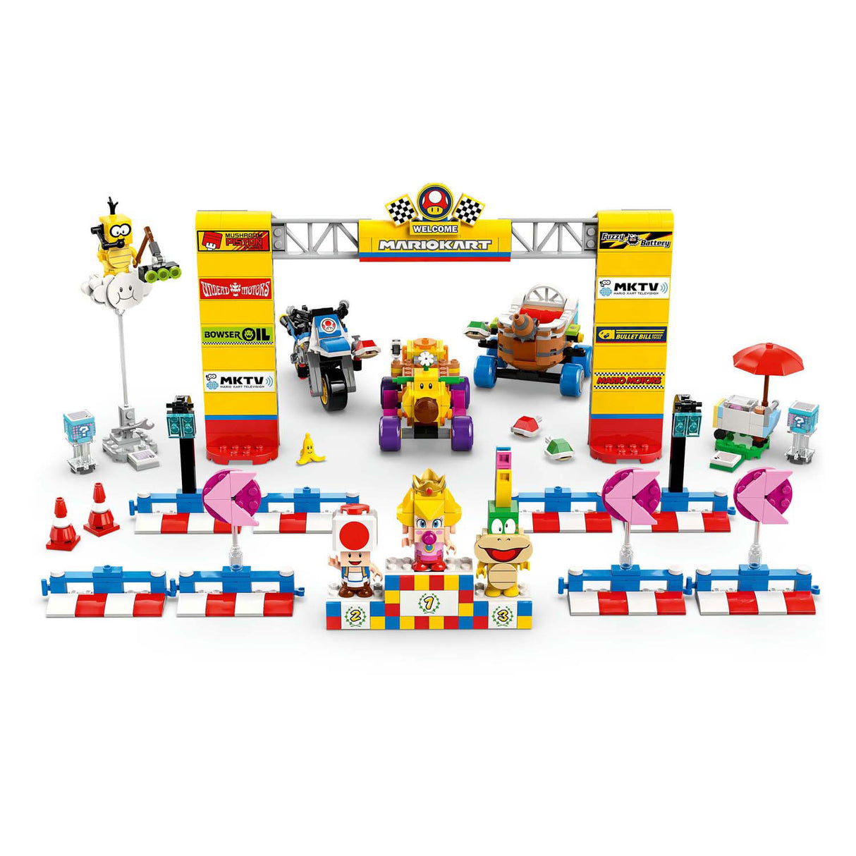 Lego Super Mario 72036 Mario Kart Puppelchen Peach a Grand Prix Set