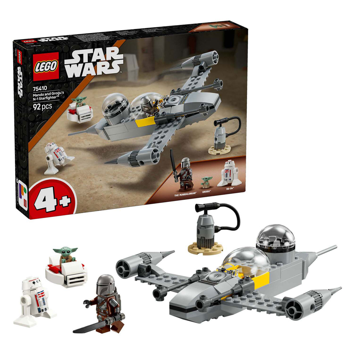 Lego Star Wars 75410 Mando e Grogu's N-1 Starfighter