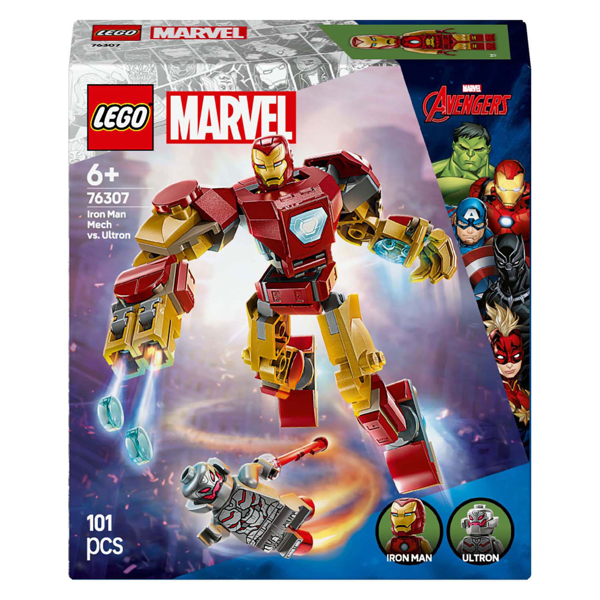 Lego super heroes 76307 iron man mecha vs. ultron