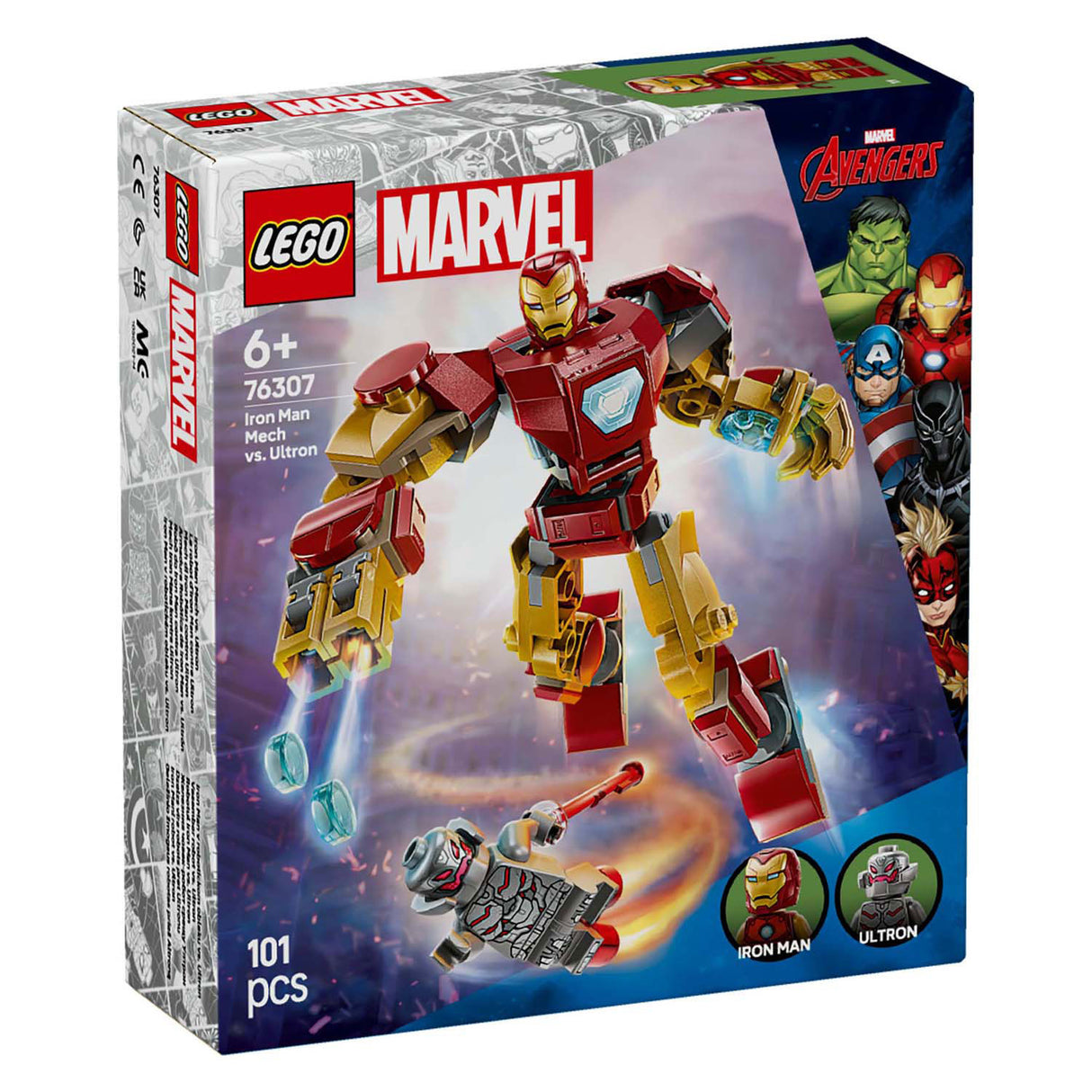 Lego super heroes 76307 iron man mecha vs. ultron