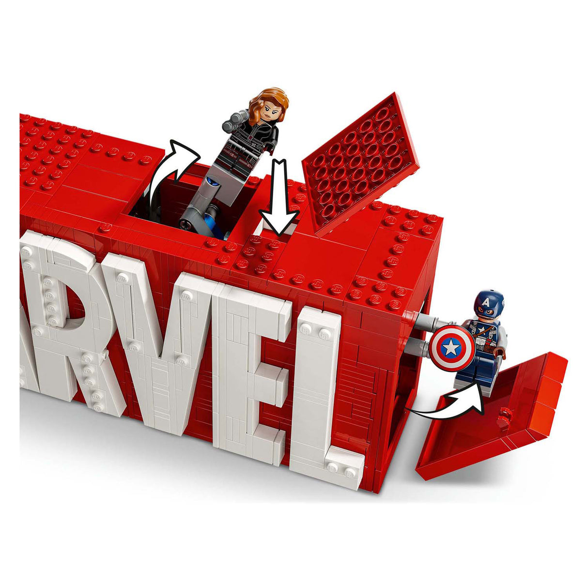 LEGO Super Heroes 76313 Logo e minifigure Marvel