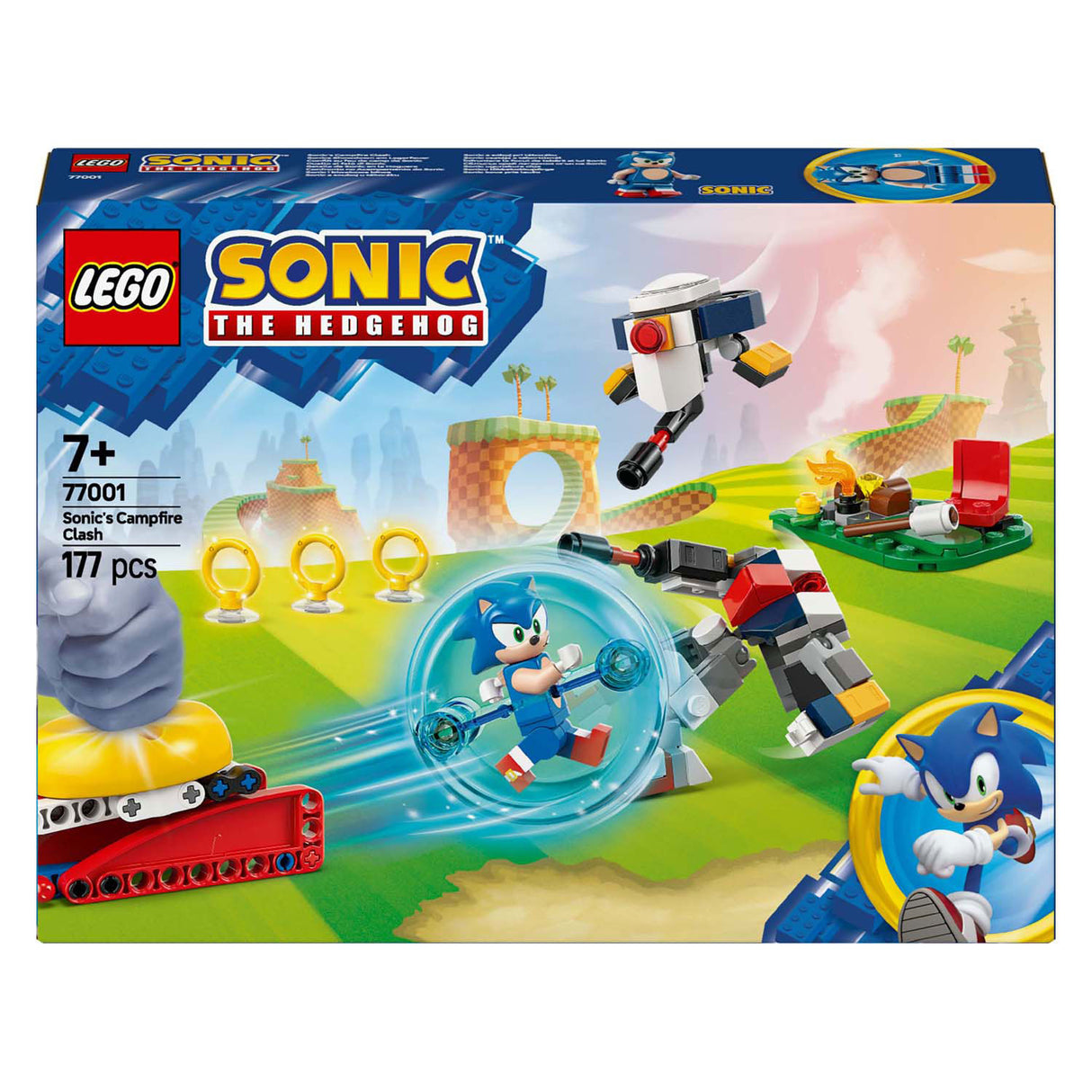 Lego sonic the hedgehog 77001 sonics kracheting bij het kampvuur