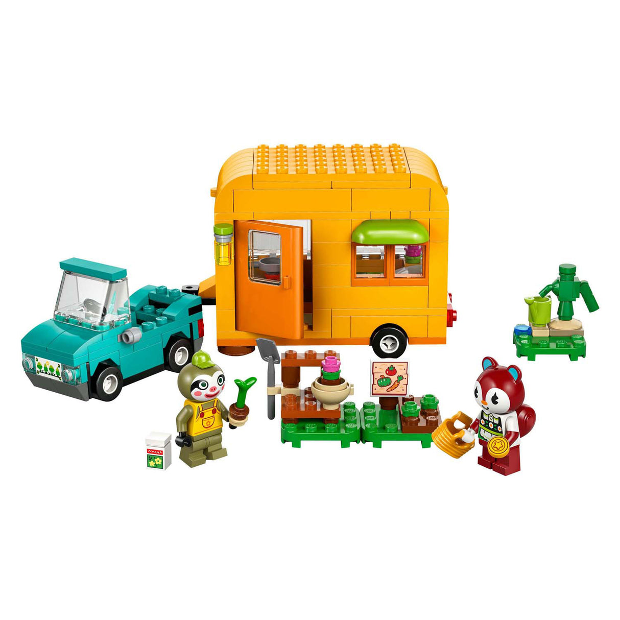 Lego animal crossing 77054 leifs caravan en tuinwinkel