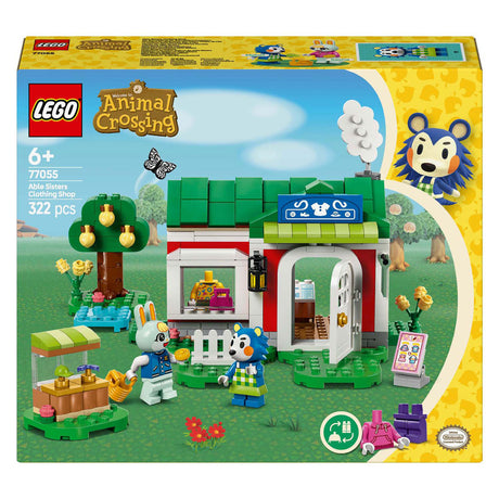 Lego animal crossing kleermakerij van de zusjes able creatief speelgoed voor kinderen 77055