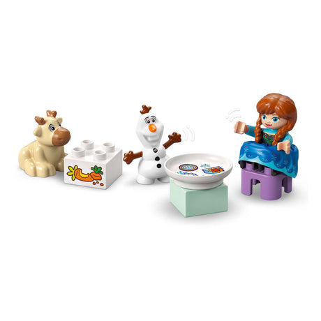Lego duplo ǀ disney anna en elsa's frozen kasteelfeest, bouwbaar speelgoed voor peuters 10455