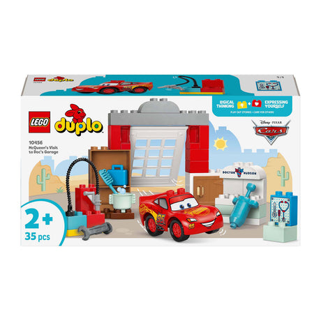 Lego duplo disney en pixar cars mcqueens bezoek aan docs garage - 10456