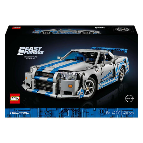 Lego ® technic 2 fast 2 furious nissan skyline gt-r (r34) auto - 42210