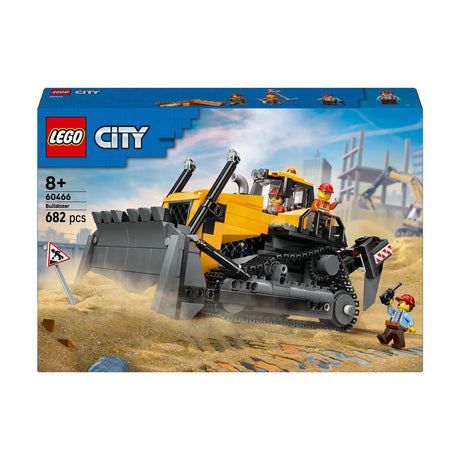 Lego ® city gele bulldozer, bouwplaatsvoertuig - 60466