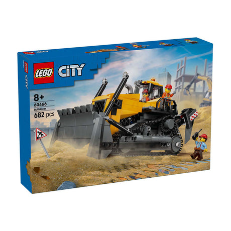 Lego ® city gele bulldozer, bouwplaatsvoertuig - 60466