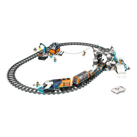 Lego city 60470 onderzoekstrein op de noordpool