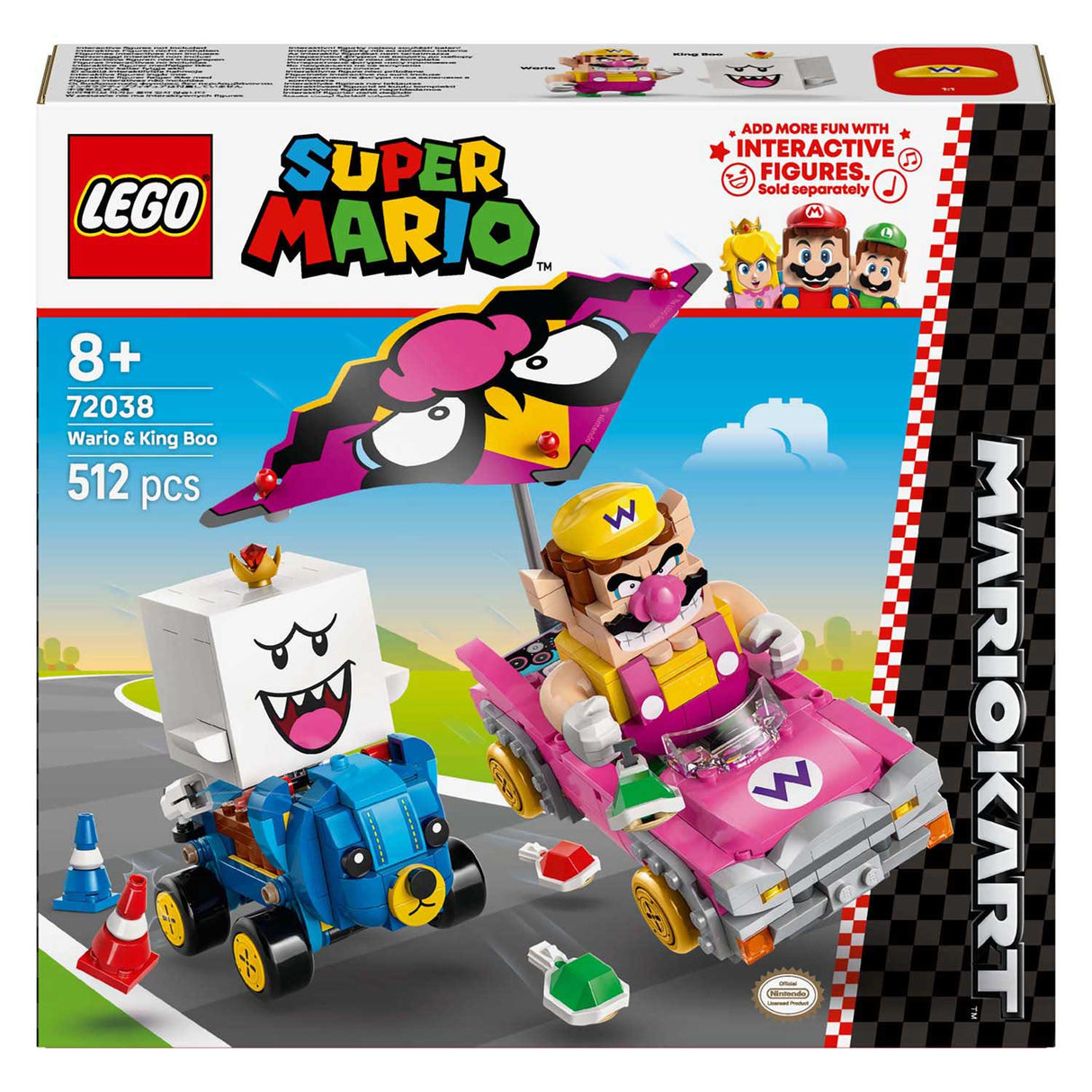 Lego ® super mario™: mario kart™ – wario en king boo - 72038