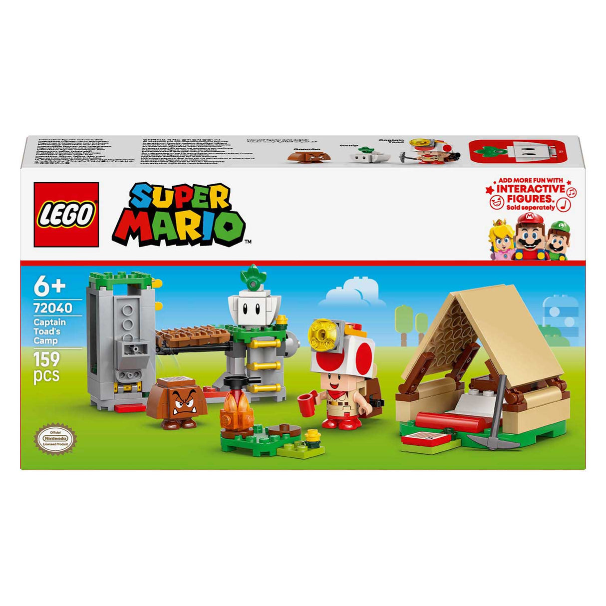 Lego super mario - toad-baas' kampeerplaats constructiespeelgoed (72040)