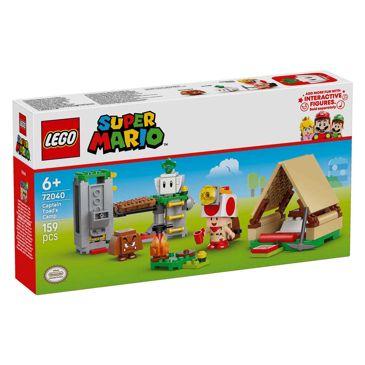 Lego super mario - toad-baas' kampeerplaats constructiespeelgoed (72040)