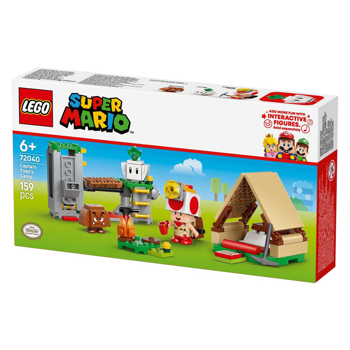 Lego super mario - toad-baas' kampeerplaats constructiespeelgoed (72040)