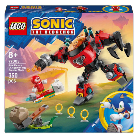 Lego ® sonic the hedgehog™ knuckles vs. dr. eggman egg crusher mecha - 77005