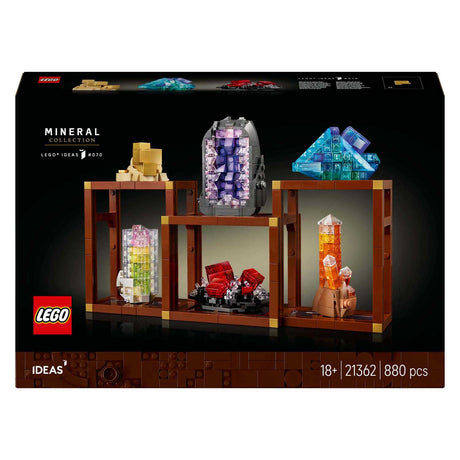 Lego ideas mineralenverzameling, bouwpakket voor volwassenen 21362