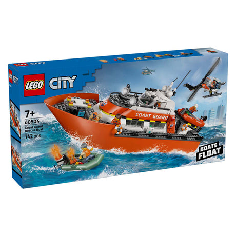 Lego city exploration - kustwacht reddingsboot - met helikopter