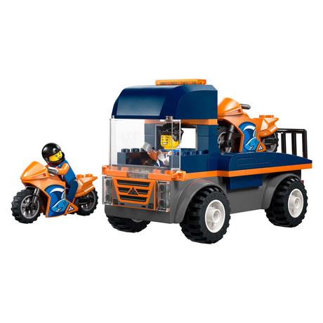 Lego city 60491 transportwagen voor motoren
