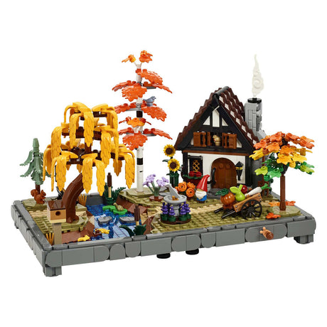 Lego icons herfsttuin met cottage