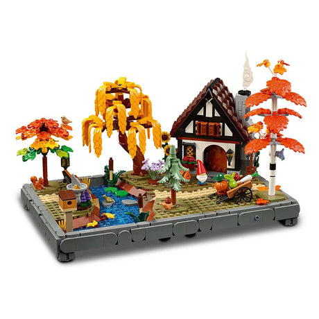 Lego icons herfsttuin met cottage herfstdecoratie - bouwpakket voor volwassenen - 11372